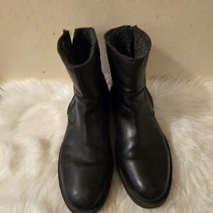 Pajar Canada Black Leather Winter Boots Waterproof With Zips US 11-11.5 EUR 44